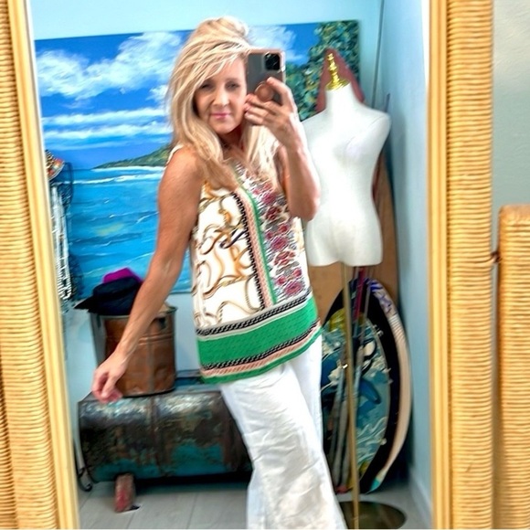 ⭐️Cynthia Rowley,Sophisticated  Blouse,BUTTON-DOWN BACK,Gorgeous, Size S - Picture 8 of 12